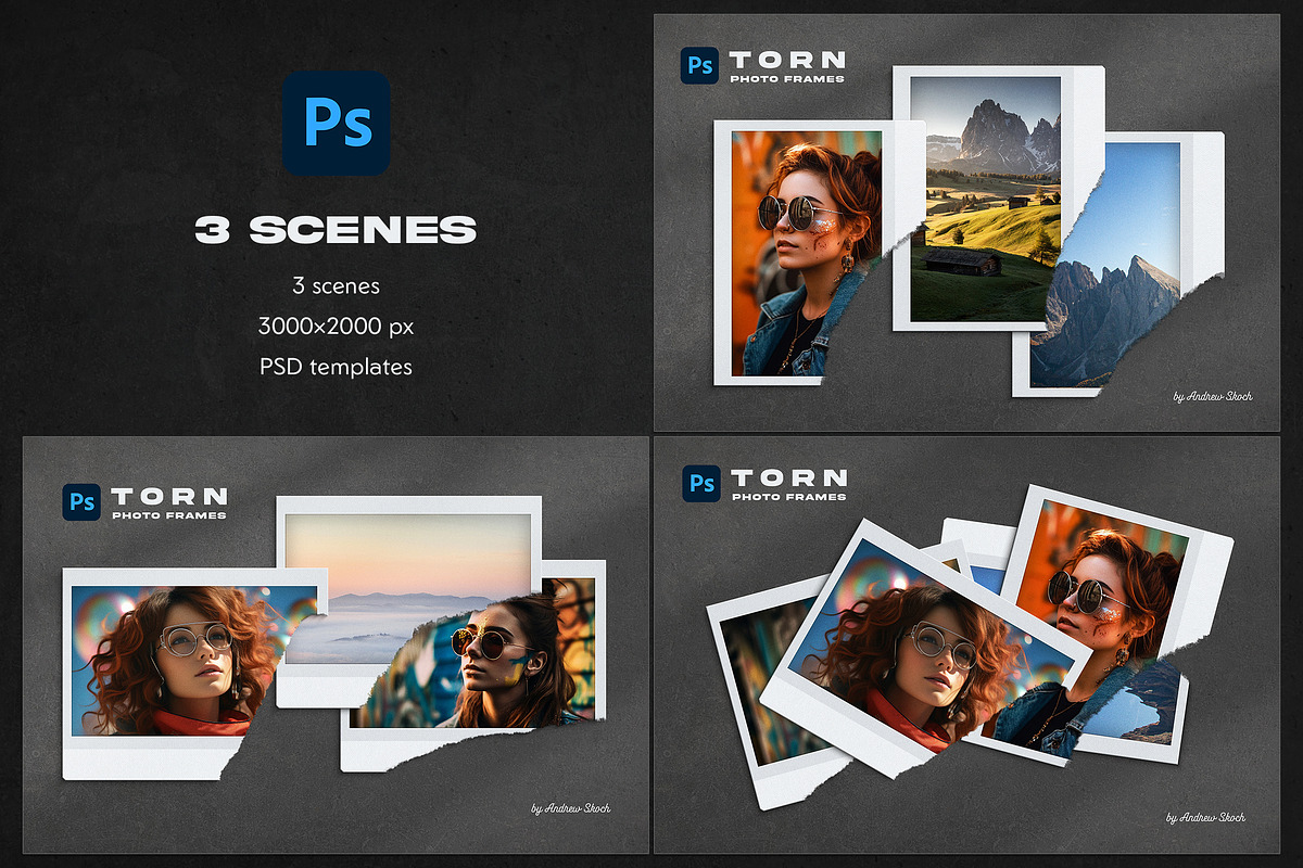 Polaroid Photo Mood Boards Bundle, a Design Template by Andrew Skoch Design (Photo 10 of 14)