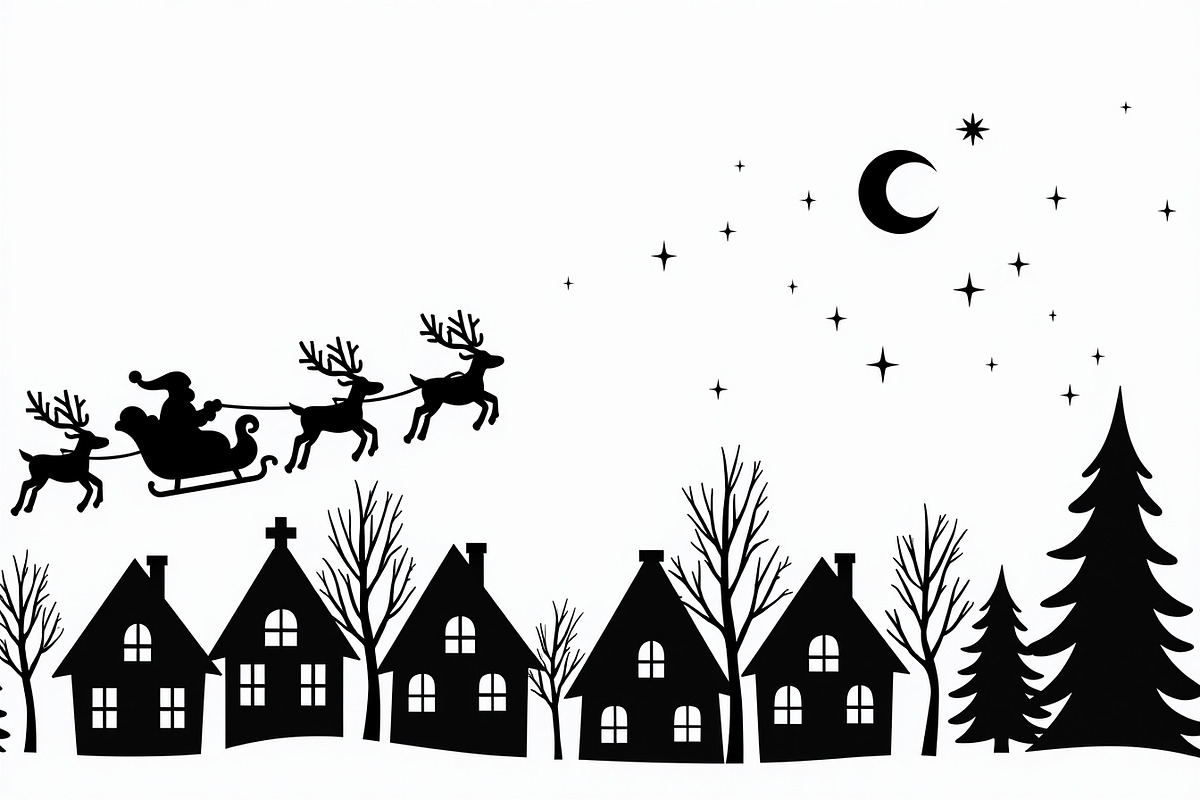Santa Sleigh Vector Bundle, an Illustration by Amazin_art (Photo 12 of 21)