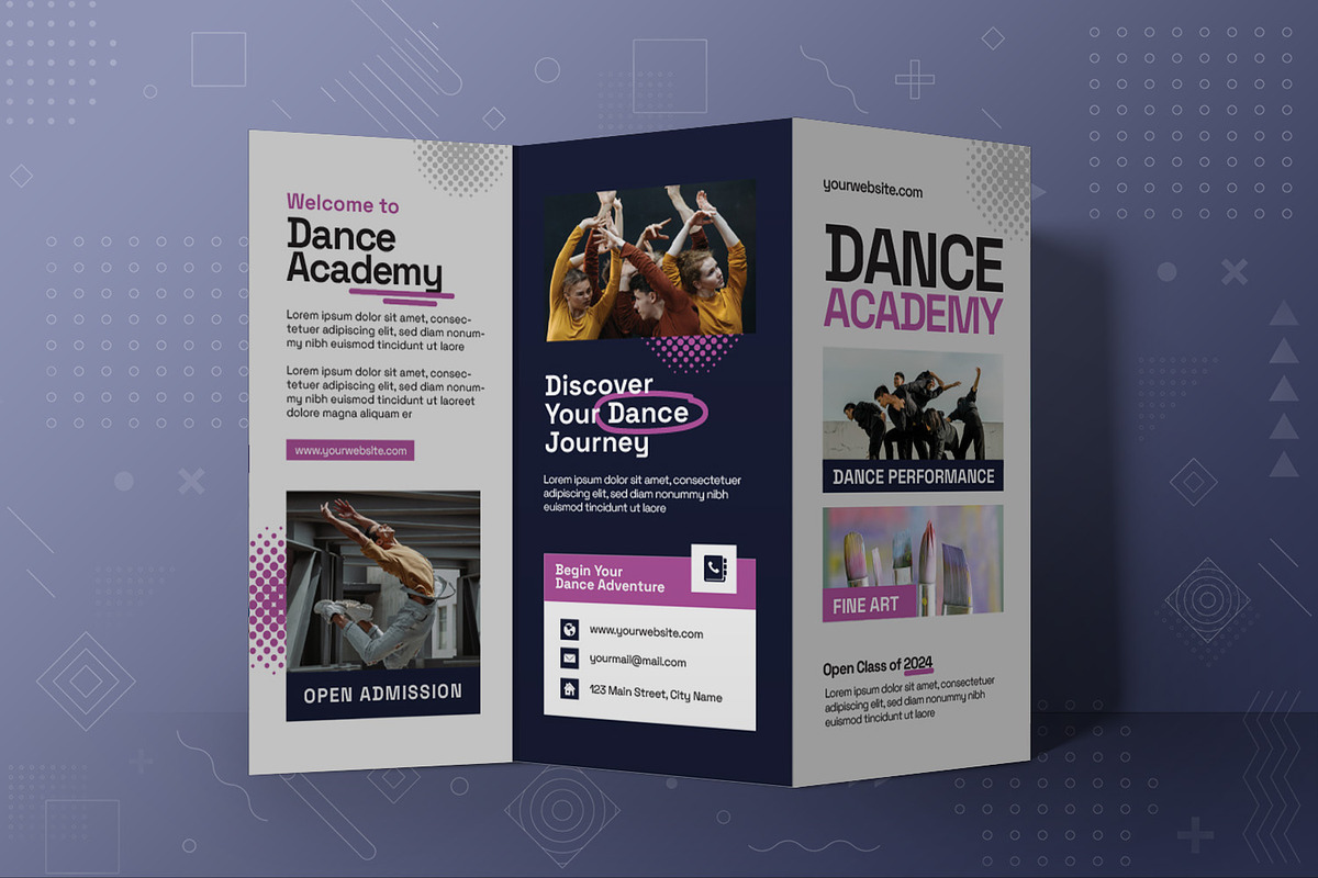Dance Art Academy Trifold Brochure, a Brochure Template by Fannan Studio (Photo 3 of 3)
