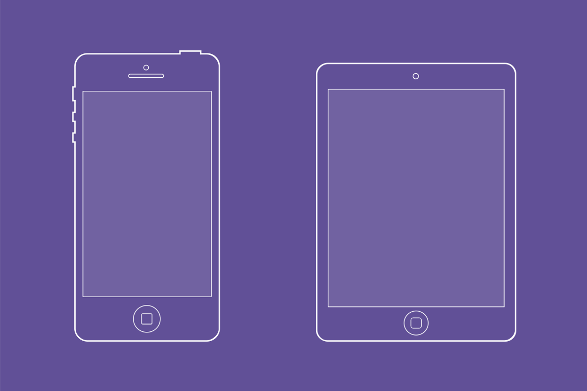 Apple Line Icon Mockups, an iPhone Mockup by Creative VIP (Photo 2 of 3)