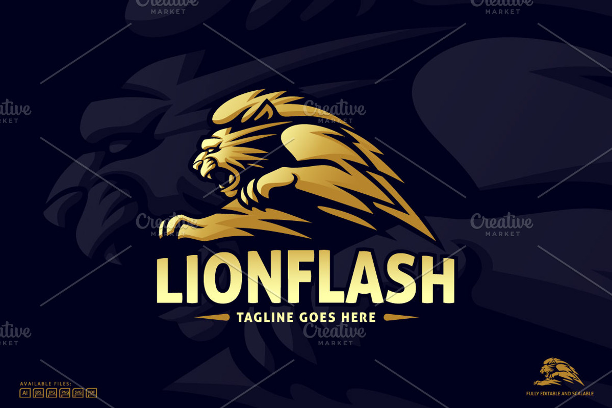 Lion Atack Logo, a Branding & Logo Template by Kongstones_std (Photo 1 of 5)