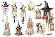 Halloween Vintage clipart, an Object Graphic by Evgeniia (Thumbnail 6 of 11)