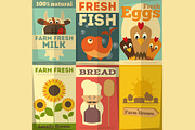 Set of Posters for Organic Farm Food, a Food Illustration by ELFIVETROV DESIGN (Thumbnail 2 of 2)