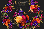 Harvest Moon Floral Clip Art Kit, an Object Graphic by Eclectic Anthology (Thumbnail 3 of 21)