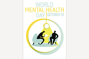 World mental health day. Internation, a Healthcare Illustration by Anna's Shop