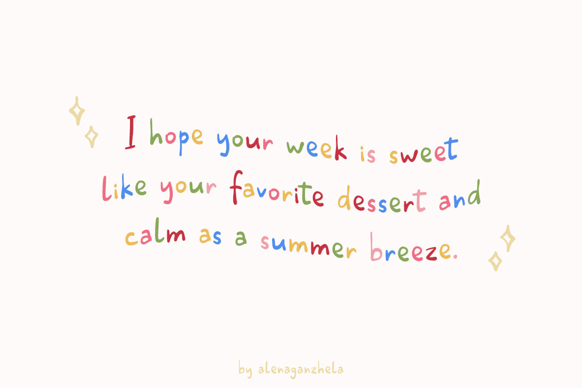 Lucky Berry - cute handwritten font, a Handwritten Font by alenaganzhela (Photo 5 of 10)