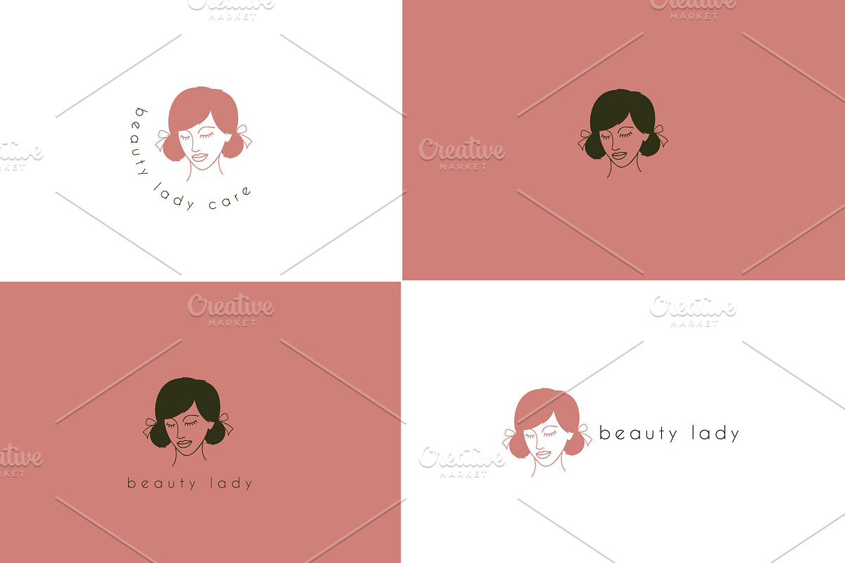 beauty lady logo, a Branding & Logo Template by Mariyana