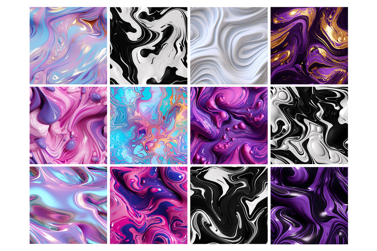 Liquid Flow Seamless Pattern, a Pattern Graphic by Forhadx5 (Photo 9 of 21)