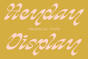 HEYDAY DISPLAY FONT