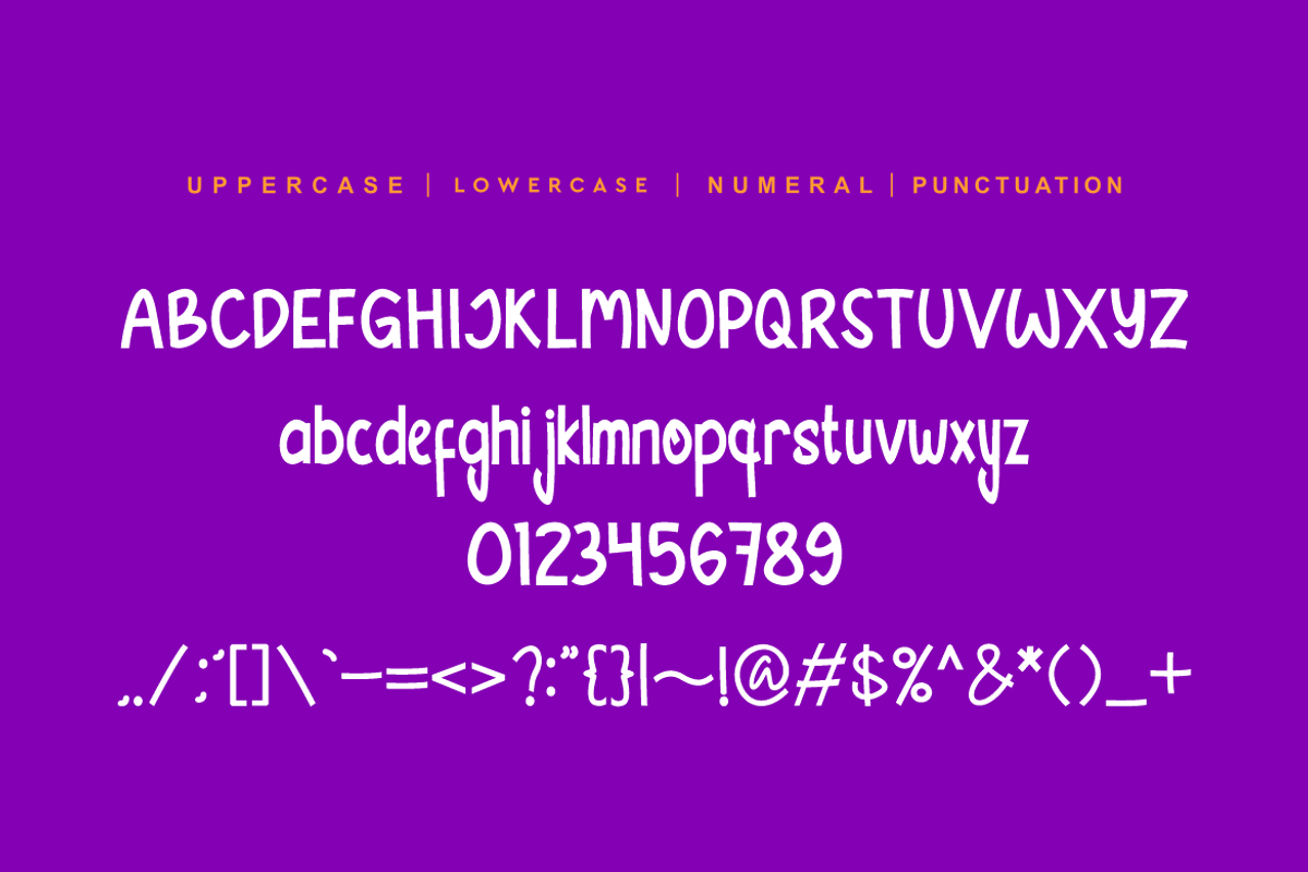 Halloween Orange Font, a Handwritten Font by QR Design Studio (Photo 7 of 8)