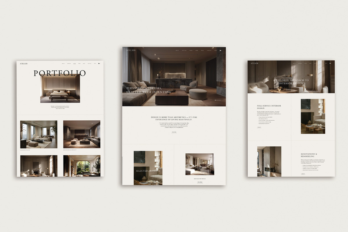 Atelier Squarespace Website Template, a Squarespace Template by Avelã Creative (Photo 3 of 8)
