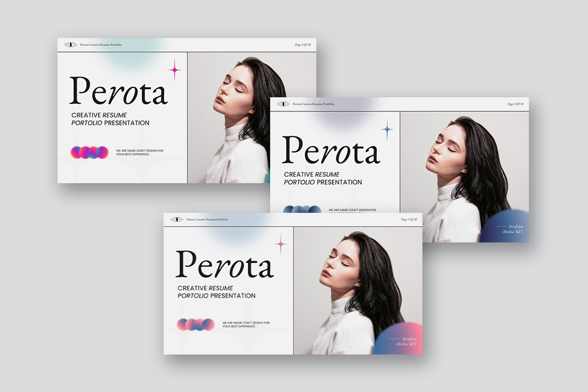 Perota Creative Resume Keynote, a Presentation Template by kerismaker (Photo 2 of 10)