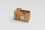 Kraft Paper Bag Mockup, a Household Mockup by xavier_studio (Thumbnail 4 of 5)