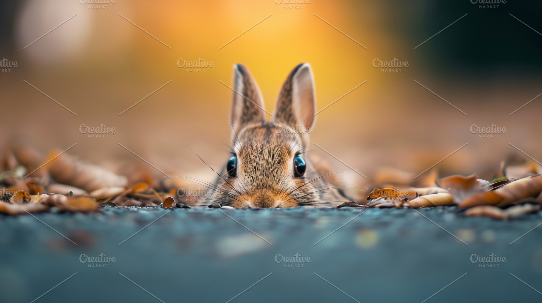 Adorable Rabbit Peeking, an Animal Photo by Hamza067