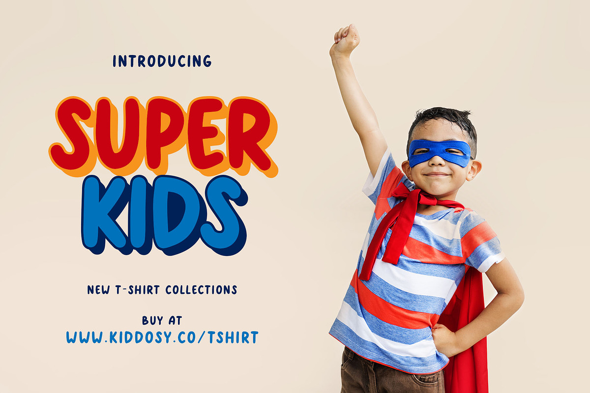 Kiddosy - Layered Display Font, a Font by Craft Supply Co. (Photo 6 of 9)