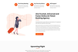 Arion-AirTicket Booking HTML Templat