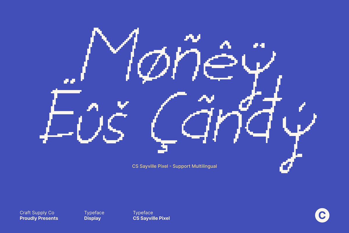 CS Sayville Pixel, a Handwritten Font by Craft Supply Co. (Photo 5 of 8)