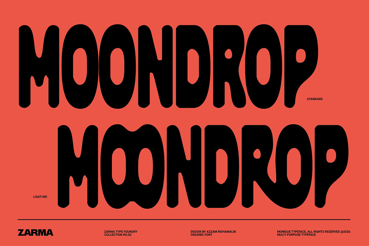 Stretchy Organic - Compressed Font, a Sans Serif Font by Zarma Type (Photo 7 of 10)