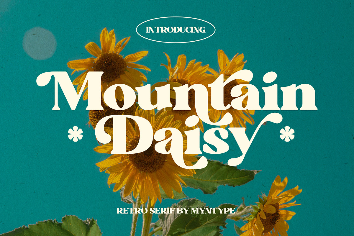 Mountain Daisy - Stylish Serif, a Serif Font by Myn Type (Photo 1 of 11)