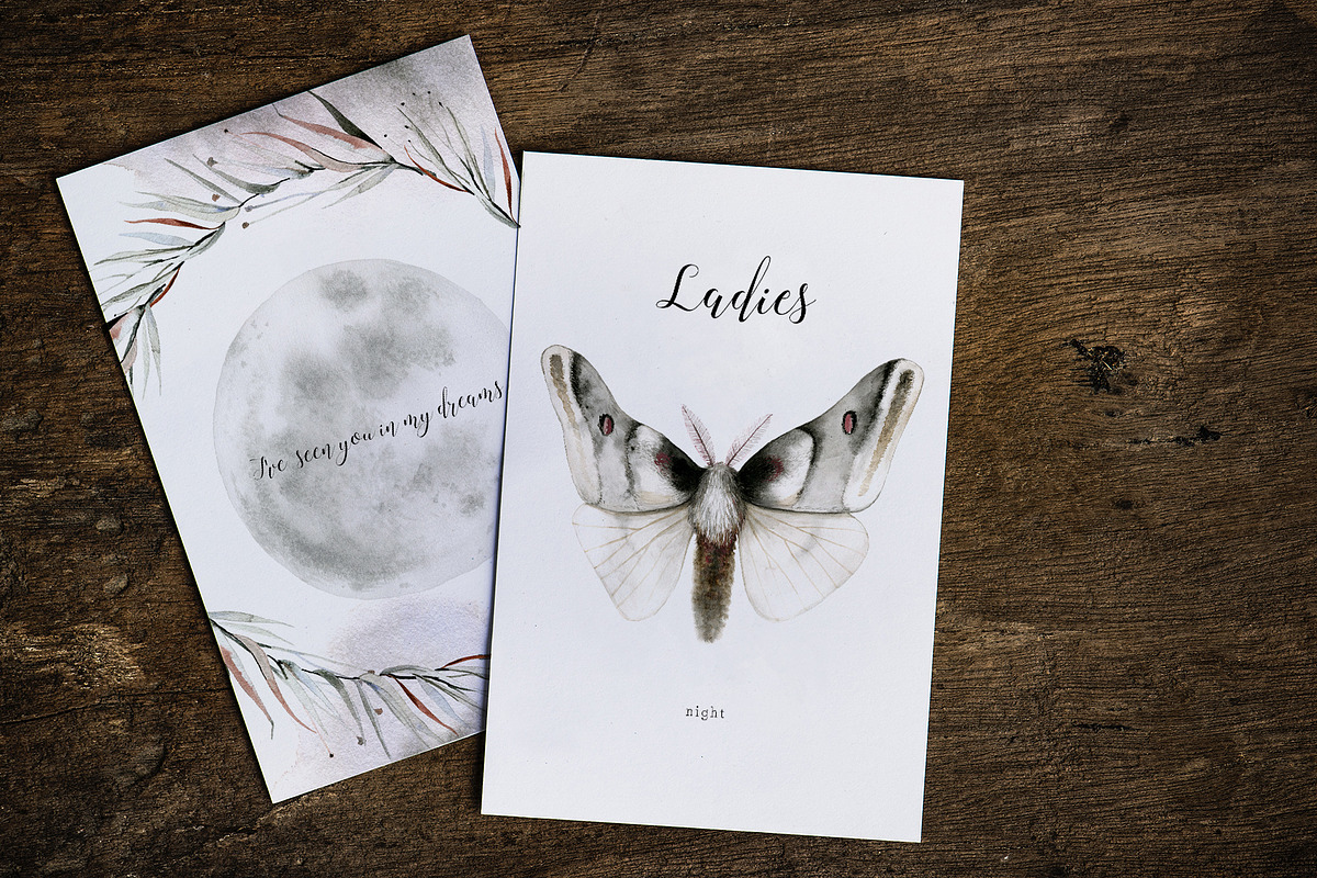 Mavra. Watercolor graphic set, a Decorative Illustration by Bibela (Photo 7 of 14)
