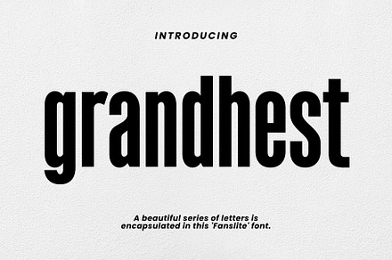 Grandhest - Modern Sans Typeface, a Sans Serif Font by Font Kingdom