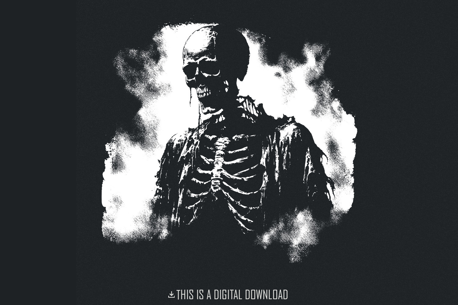 Emerging Skeleton PNG, Haunting Mist, an Illustration by SharpMarketplace