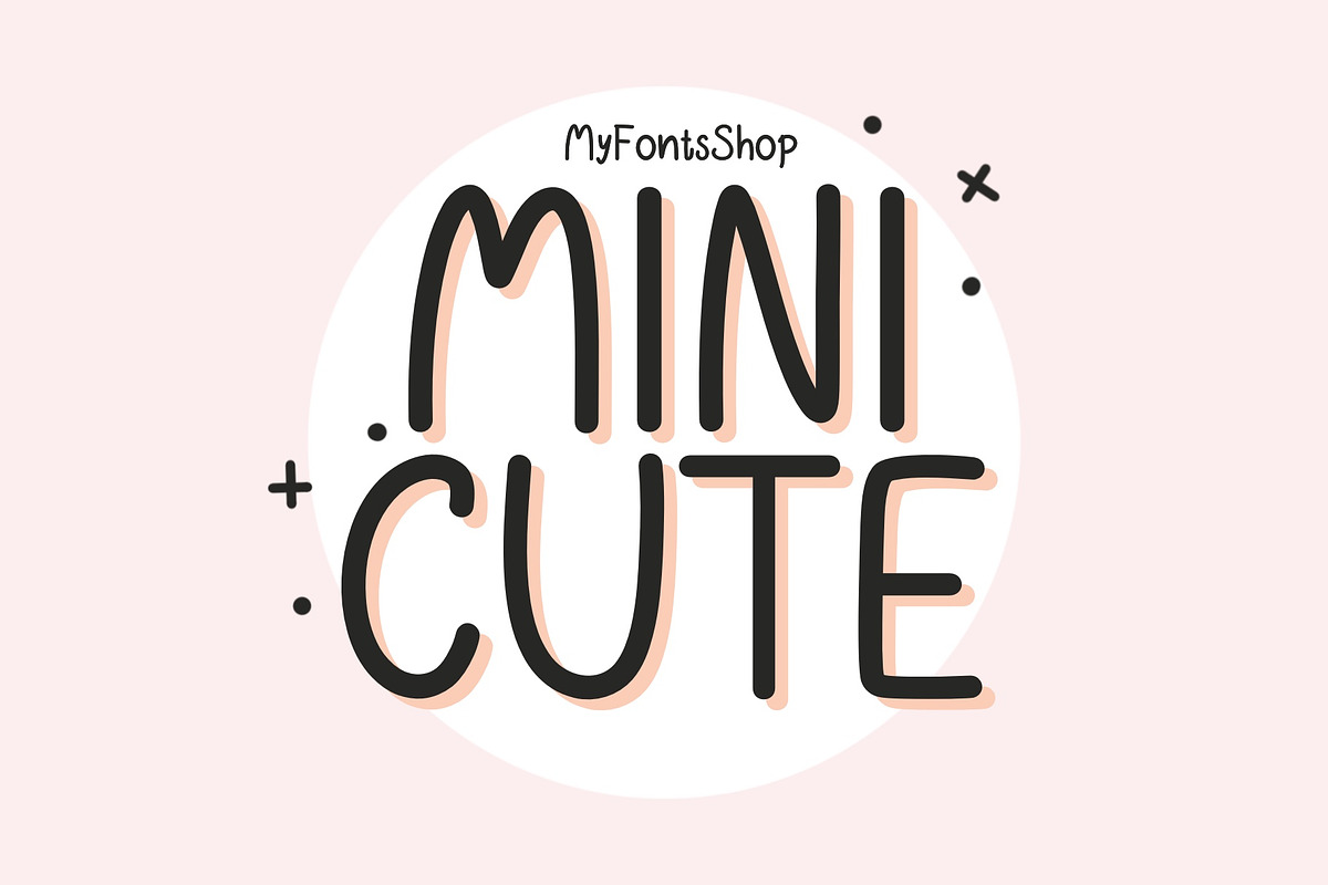 MINICUTE Font, a Handwritten Font by MyFontsShop (Photo 1 of 5)