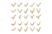 Big Set of Few Vector Check Marks, an Icon by FineArtStudio (Thumbnail 1 of 3)