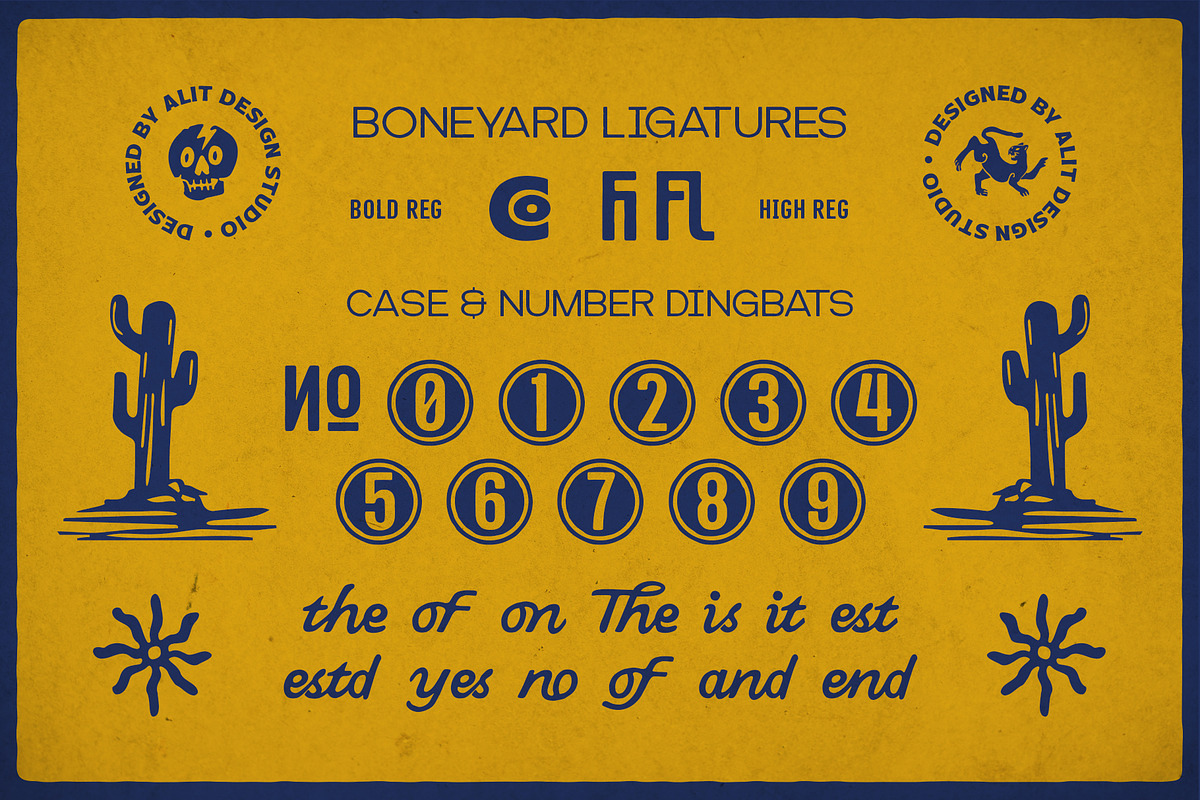 Boneyard Cruiser Typeface, a Sans Serif Font by alit design (Photo 17 of 20)