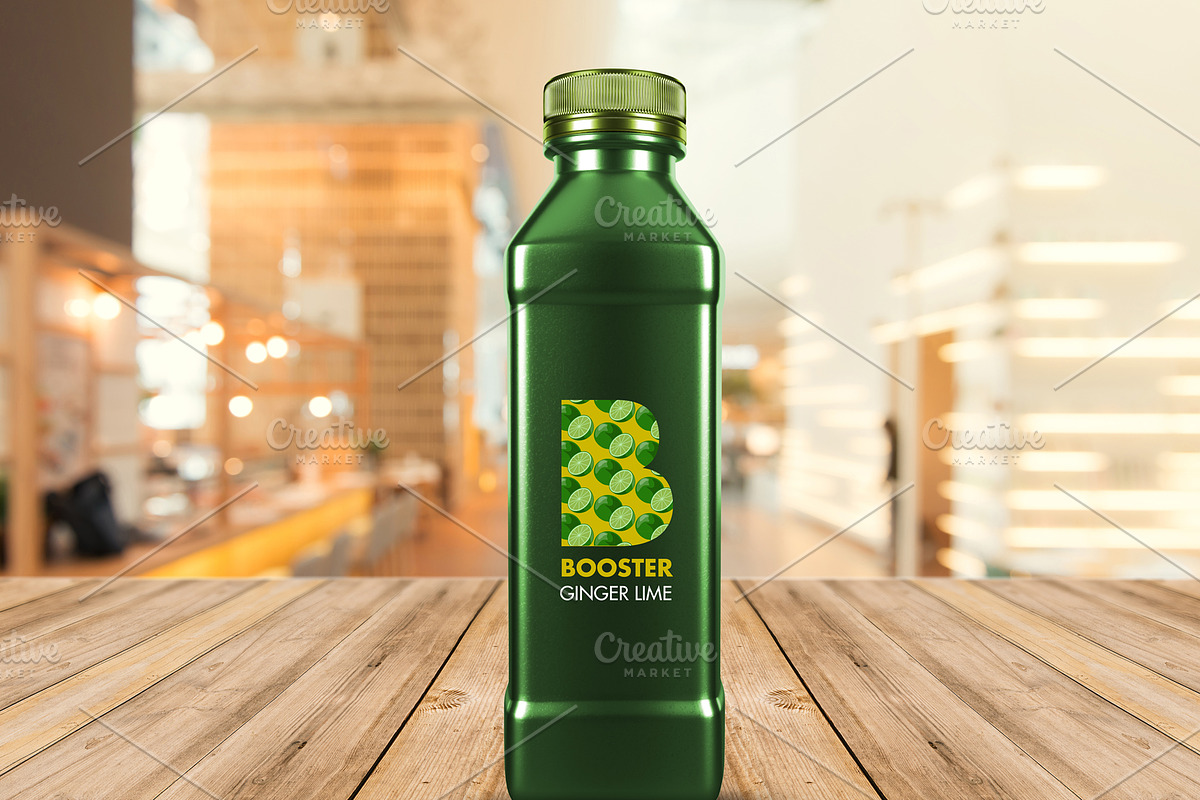 Juice Bottle Mockup, a Product Mockup by Madjid (Photo 2 of 4)
