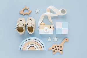 Set of baby stuff for boy