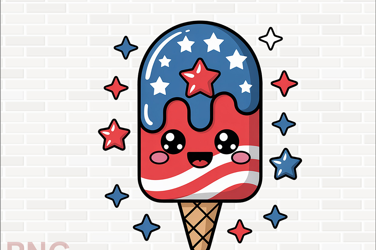 4Th Of July Clipart Bundle, a Texture Graphic by crative8112 (Photo 5 of 8)