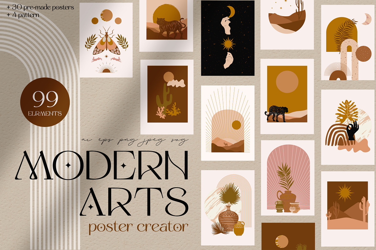 Modern Arts Poster Creator, an Animal Illustration by Mio Buono (Photo 1 of 18)