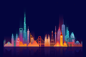 World skyline