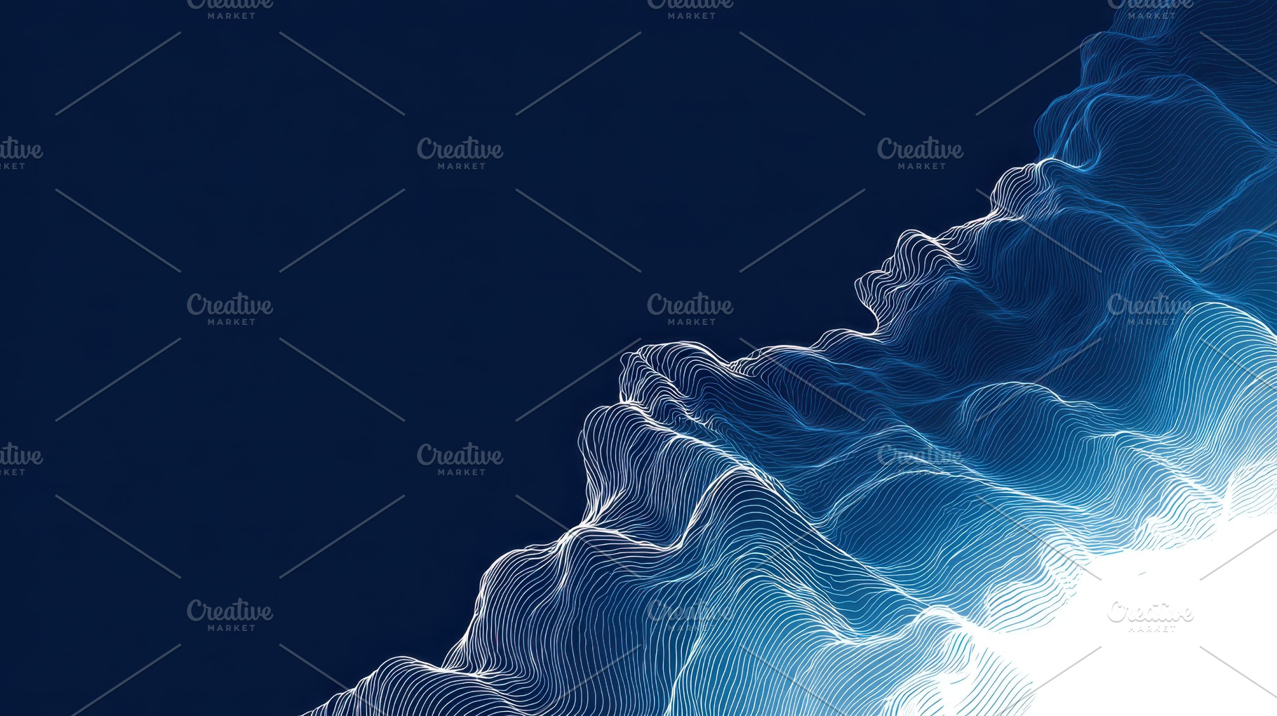 Abstract wavy lines in blue and white, a Background Photo by AlyaAnd