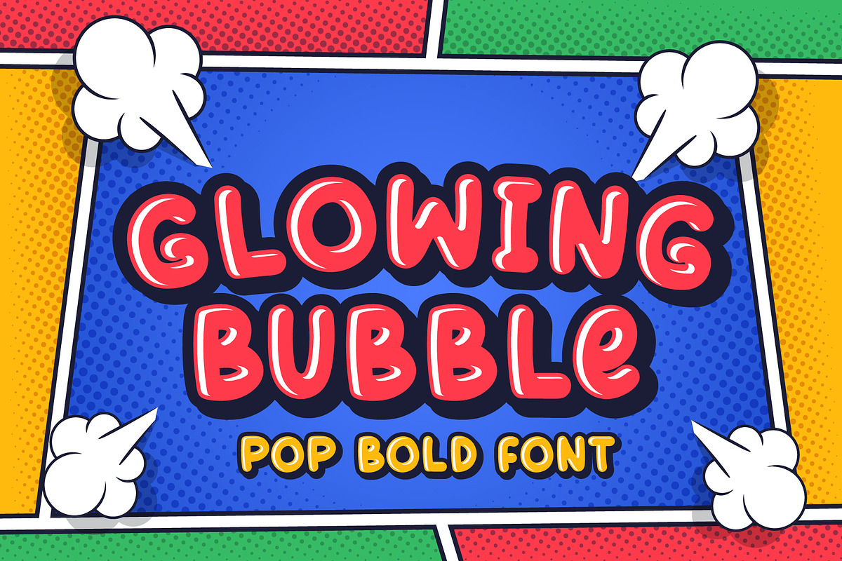 Glowing Bubble - Layered Fonts, a Font by Crump Hand (Photo 1 of 6)
