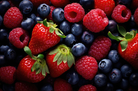 Background of fresh berries. Berries, a Photo by Iftikhar Alam