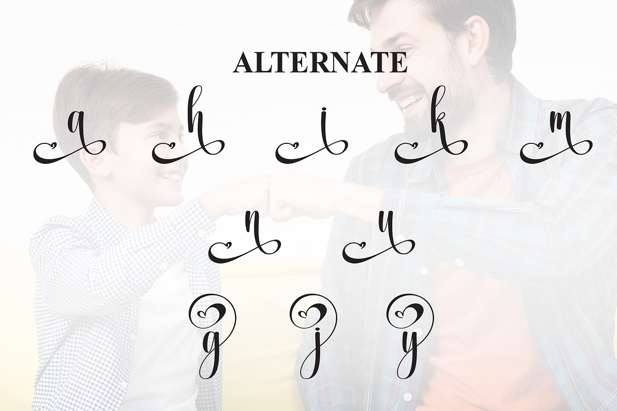 Hey Father | Script Font, a Handwritten Font by Scratchones (Photo 8 of 9)