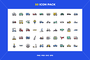 50 Vehicles and transports icons, an Icon by Wencory (Thumbnail 1 of 2)