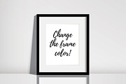White Frame Mockup - PSD AI PNG JPEG, a Print Template by Minty Fresh Graphics (Thumbnail 4 of 5)