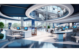 equipment modern corporate office ai, a Technology Photo by pikepicture