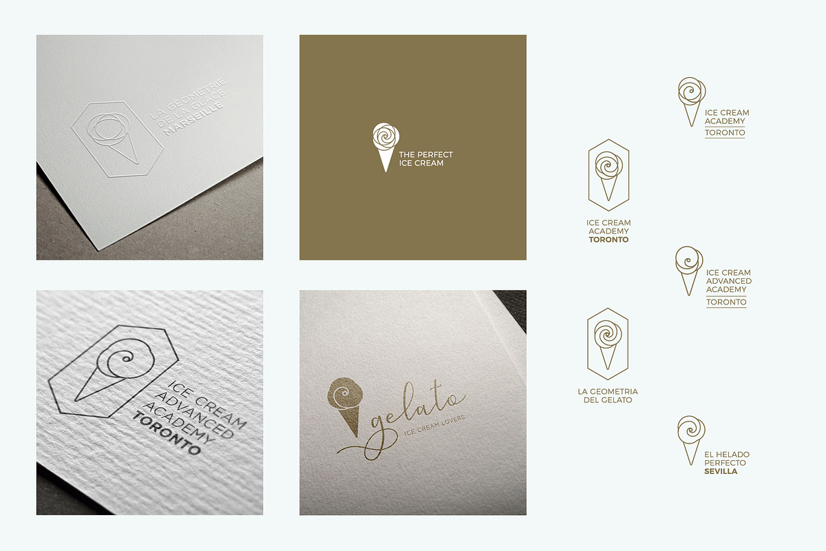 Luxury Ice Cream Kit, a Branding & Logo Template by volume 1 visual design (Photo 2 of 20)
