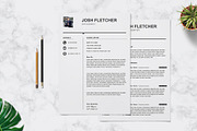 Clean Resume Design Template, a Resume Template by Graphic Template (Thumbnail 2 of 3)