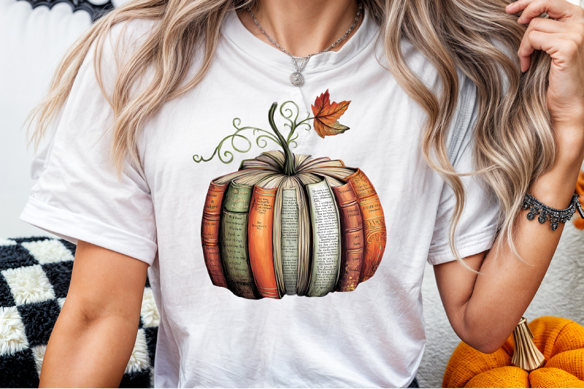 Fall Book Pumpkin Halloween Teacher, an Illustration by Sublimation Artist (Photo 2 of 9)