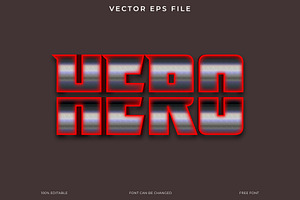 Editable Hero 3D Text Effect, an Action Add-On by Imamul001