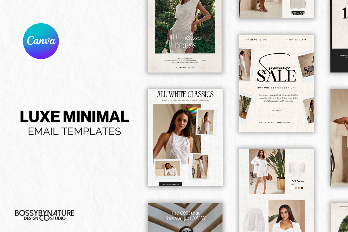 LUXE MINIMAL | Email Templates Canva, a Templates & Theme by BossyByNature Designs (Photo 1 of 5)