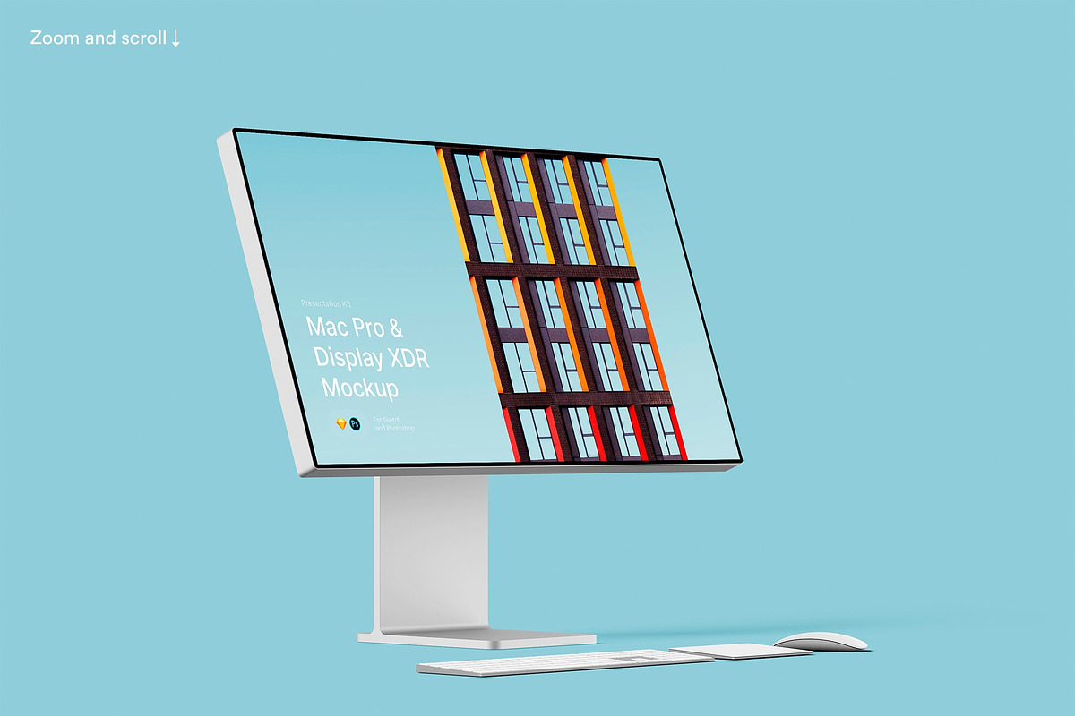 Apple Mac Pro & Display XDR Mockups, a Product Mockup by ls.graphics (Photo 4 of 14)