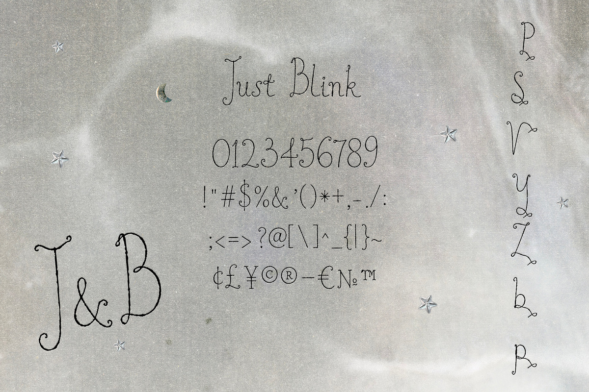 Just Blink Handwritten Font, a Handwritten Font by Mneme (Photo 7 of 8)