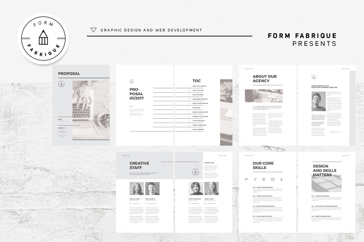 Proposal, a Brochure Template by Form Fabrique (Photo 2 of 13)