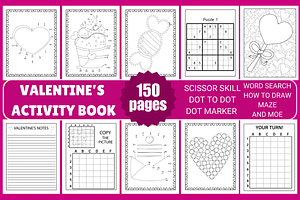 Valentine’s Activity Book V 1, a Seasonal Illustration by Coco Bloom